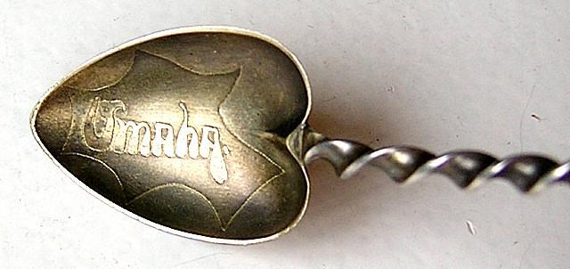 Omaha Souvenir Spoon Sterling Silver