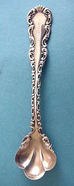 Louis XV Whiting master salt spoon sterling