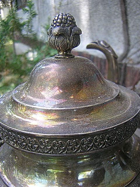 Ball Tompkins & Black Teapot Creamer & Sugar and Waste Bowl Coin Silver