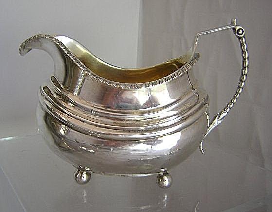 Wm Brown Creamer London 1777-78 Sterling Silver