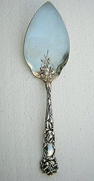 Bridal Rose Pie Server Alvin Sterling Silver