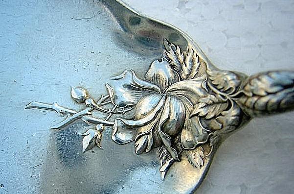Bridal Rose Pie Server Alvin Sterling Silver