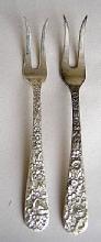 Repousse Lemon - Butter forks Two S. Kirk