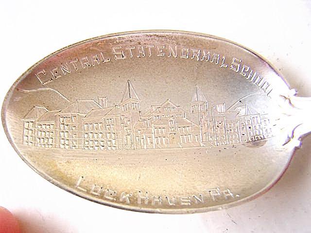 Souvenir Lockhaven PA Central State Normal School Sterling silver