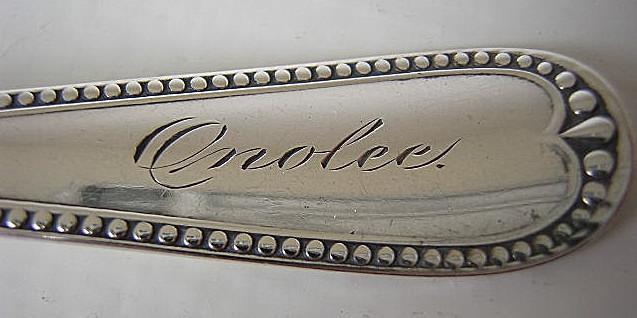 souvenir spoon East Orange NJ Eastern District Public School Gorham Newcastle Sterling Silver