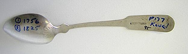 WmW White New York NY Coin silver teaspoon 1827- 1841