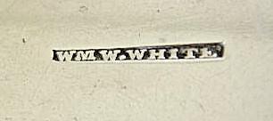 WmW White New York NY Coin silver teaspoon 1827- 1841