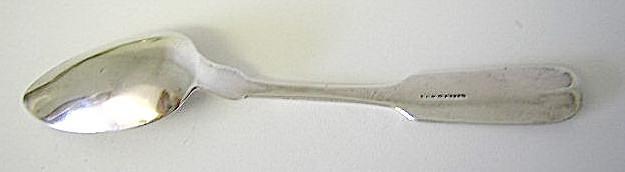 WmW White New York NY Coin silver teaspoon 1827- 1841
