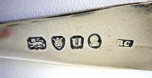 Basket of Flowers Teaspoon P. Martin Coin Silver