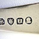Basket of Flowers Teaspoon P. Martin Coin Silver