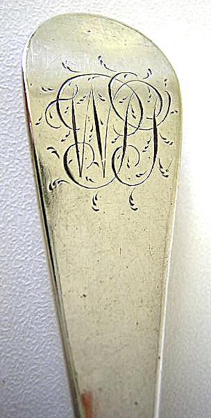 London 1835 Oval dessert Spoon Sterling Silver