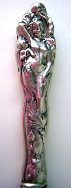 Love Disarmed Cake Knife Figural Woman Reed &