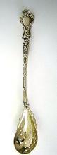 Nuremburg Pierced Olive Spoon Alvin Sterling