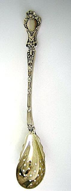 Nuremburg Pierced Olive Spoon Alvin Sterling