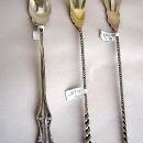 George VI Lettuce fork Frank Smith Sterling Silver Mamie