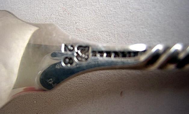 #128 Lettuce fork Towle Sterling Silver Twist