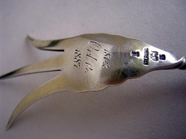 Square Twist Lettuce Fork Whiting Sterling