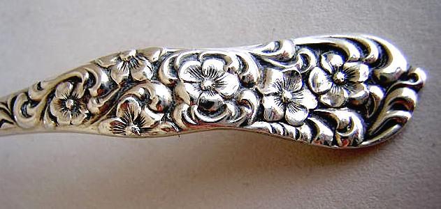 Rococo Mustard Ladle D & H sterling Silver