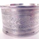 Napkin Ring Coin silver engine turned design