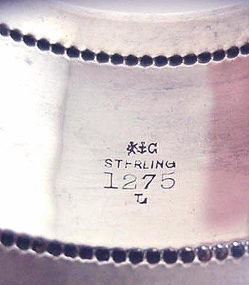 Napkin Ring Gorham 1879 sterling #1275