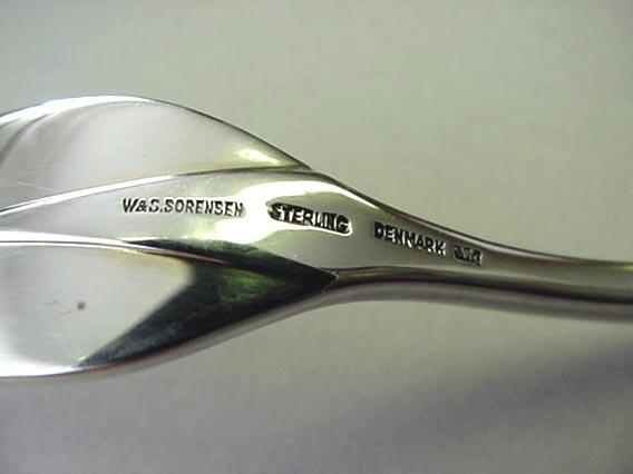 Sorensen Serving Fork Denmark Sterling Silver