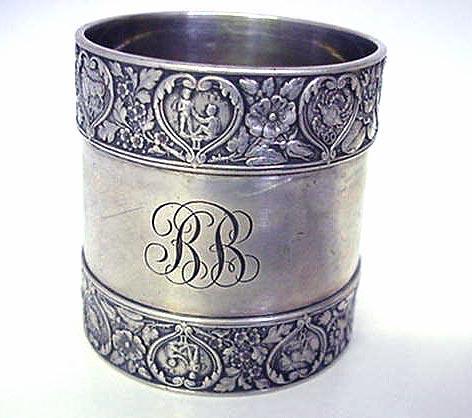 Napkin Ring Gorham ZODIAK sterling silver rare