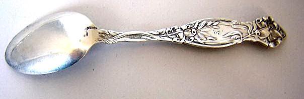 Frontenac Teaspoon Carrie lilies Art Nouveau International sterling silver