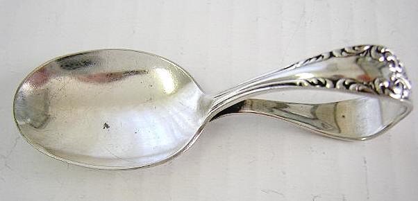 ring handled baby spoon Community silverplate