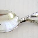 ring handled baby spoon Community silverplate