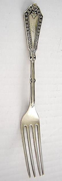 Rosette Youth Child Fork Whiting Sterling silver