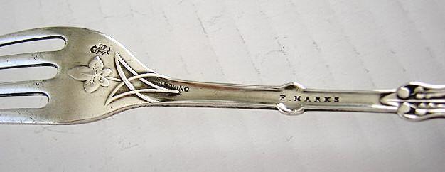 Rosette Youth Child Fork Whiting Sterling silver