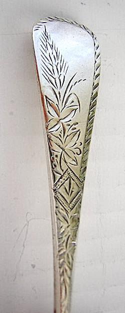 Antique Engraved 8 Child Youth Fork Gorham sterling silver