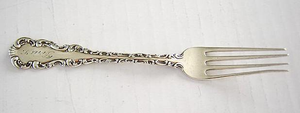 Louis XV Child Youth Fork Whiting sterling silver