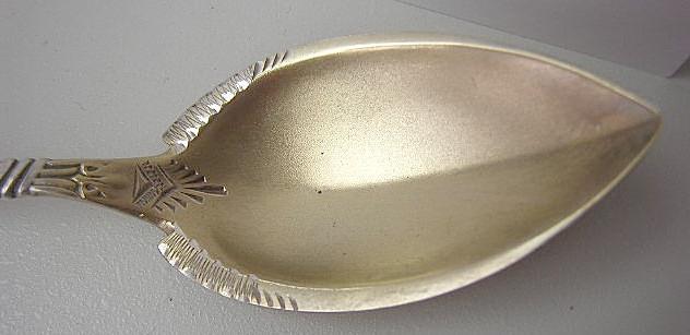 Citrus Spoon Sterling silver bright cut engraved