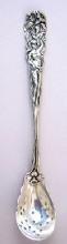 Raphael Alvin Pierced Olive Spoon Daffodill figural woman Sterling