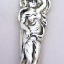 Raphael Alvin Pierced Olive Spoon Daffodill figural woman Sterling