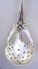 Raphael Alvin Pierced Olive Spoon Daffodill figural woman Sterling