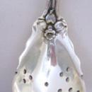 Raphael Alvin Pierced Olive Spoon Daffodill figural woman Sterling