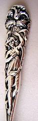 Raphael Alvin Pastry Fork Jonquil figural woman Sterling
