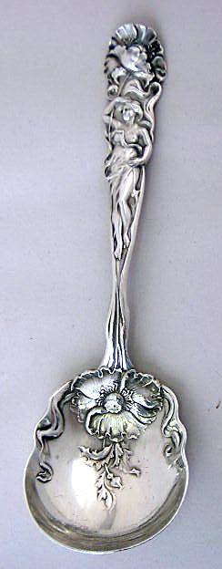 Raphael Alvin Berry Spoon Poppy figural woman Sterling