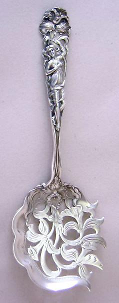Raphael Alvin cucumber server pierced with tines Sterling