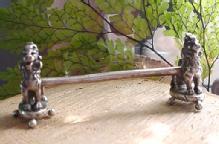 Knife Rest Gorham sterling Figural LIONS