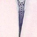 Medallion Wm Gale mustard ladle sterling