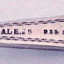 Medallion Wm Gale mustard ladle sterling