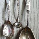 Cupid Albert Coles Mustard ladle sterling
