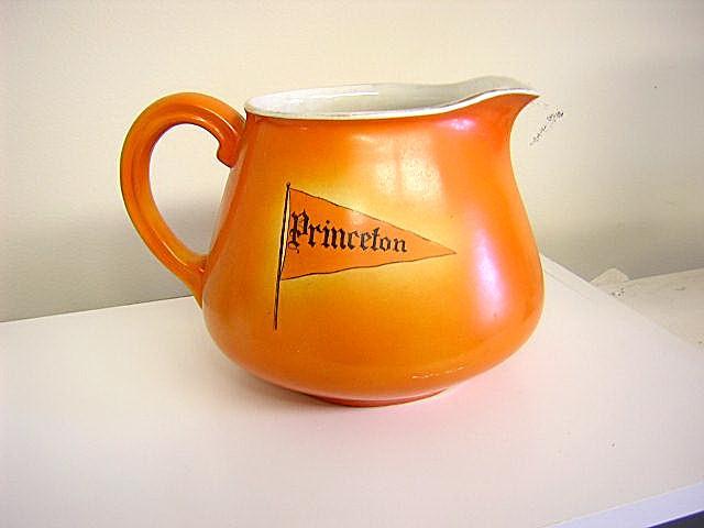 Princeton Pitcher Princeton logo and Flag