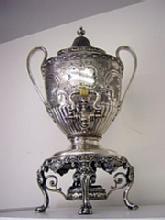 Hot Water Urn Silverplated cast Handles