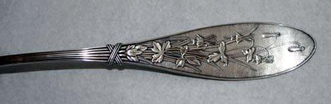 Honeysuckle Whiting Soup Ladle silverplate