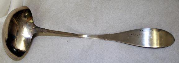 Honeysuckle Whiting Soup Ladle silverplate
