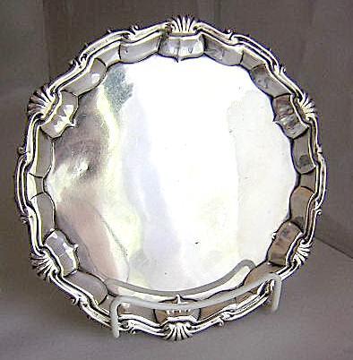 Salver Wm Peaston 1745 London sterling silver